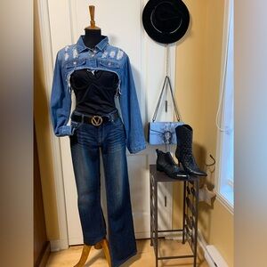 VTG KASIL Workshop Devious bluemoon boot cut jeans